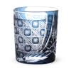 Ретро Стекло Кирико Водопад Чернила Течение Модель J-kitchens Чашка, 80xВ90мм, 280мл, Узор, Синий,