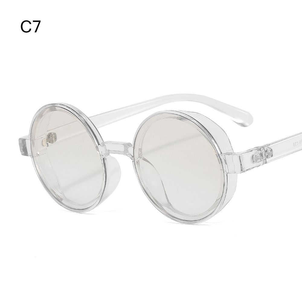 Оранжевые ретро солнцезащитные очки рок-н-ролл круглые хип-хоп очки панк солнцезащитные очки женские очки паровые очки