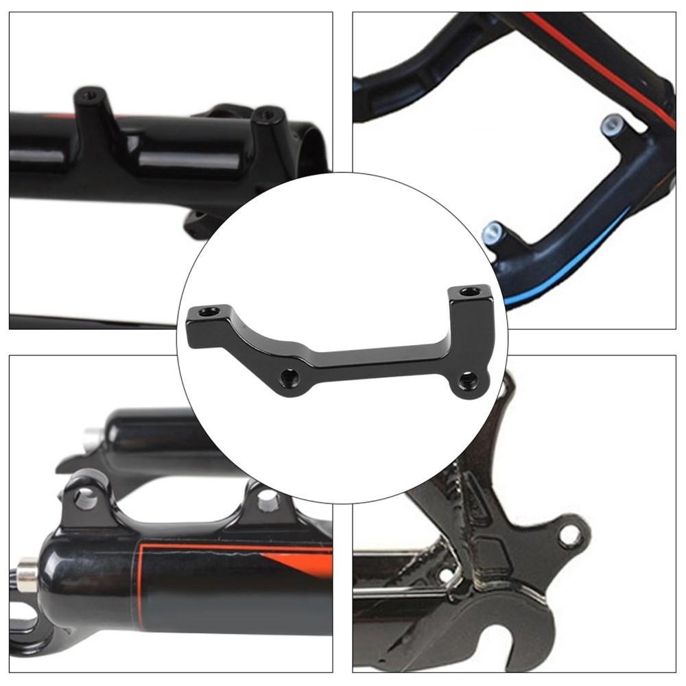 Aluminium Alloy Bike Brake Rotor Adapter Black Brake Adapter Post Mount  Brake Caliper Installation