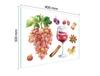SZKLANA DESKA DO KROJENIA 40x30 WINO