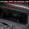 Black Silicone Center Console Cup Holder Trim For Toyota Grand Highlander 2024+