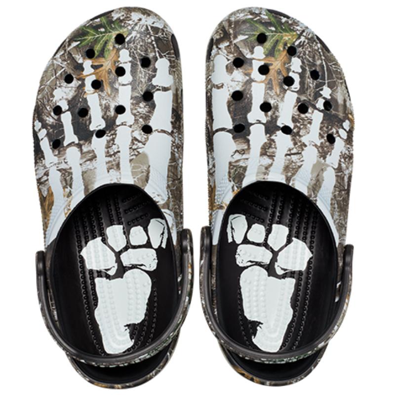 Crocs X Pleasures Limited Edition Collaboration Classic Clog Sports Slippers Unisex 'Skeleton Edge Camo'