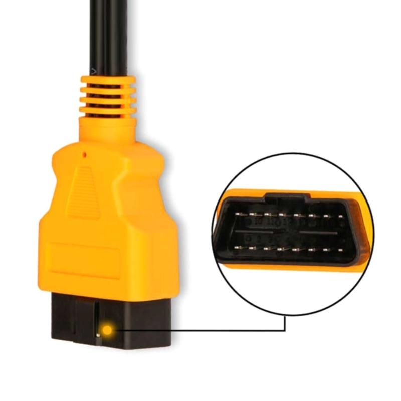 16 Pin OBD2 OBDII Splitter Extension Cable Male to Double Female Y Extender Cord Adapter 30cm/12inch