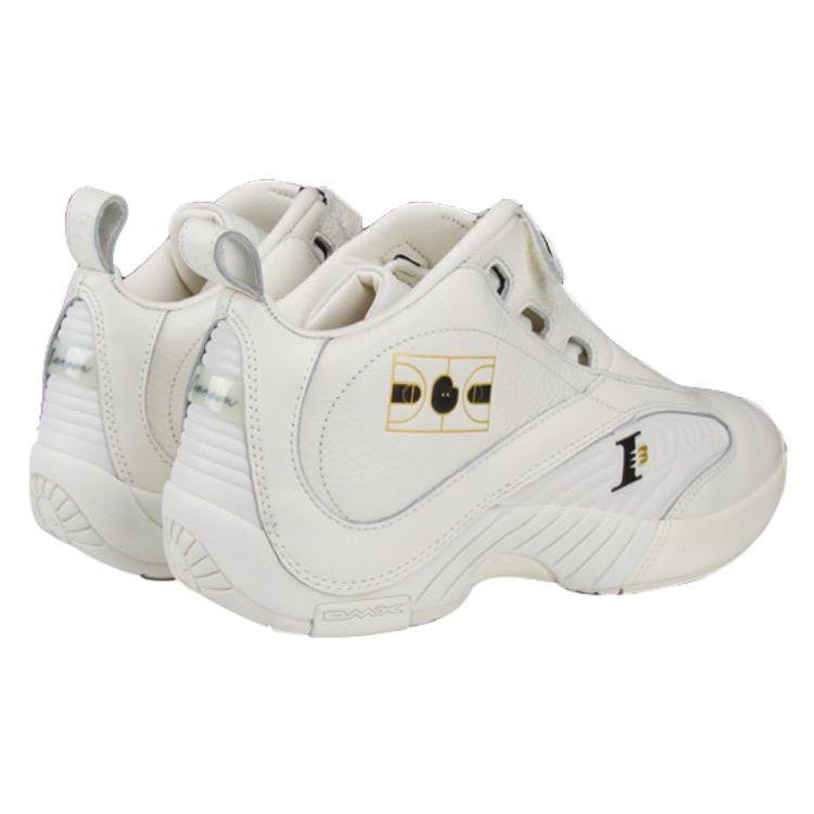 Reebok Answer 4 Comfortable Shock Absorption Slip Resistant Wear Resistant Retro Basketball Shoes Men Sneakers White HQ3592(S-BOX)