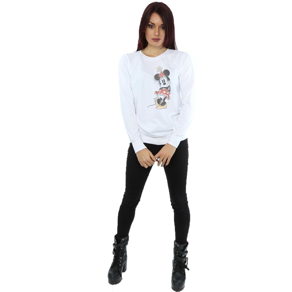 Disney Womens/Ladies Minnie Mouse Offset Sweatshirt