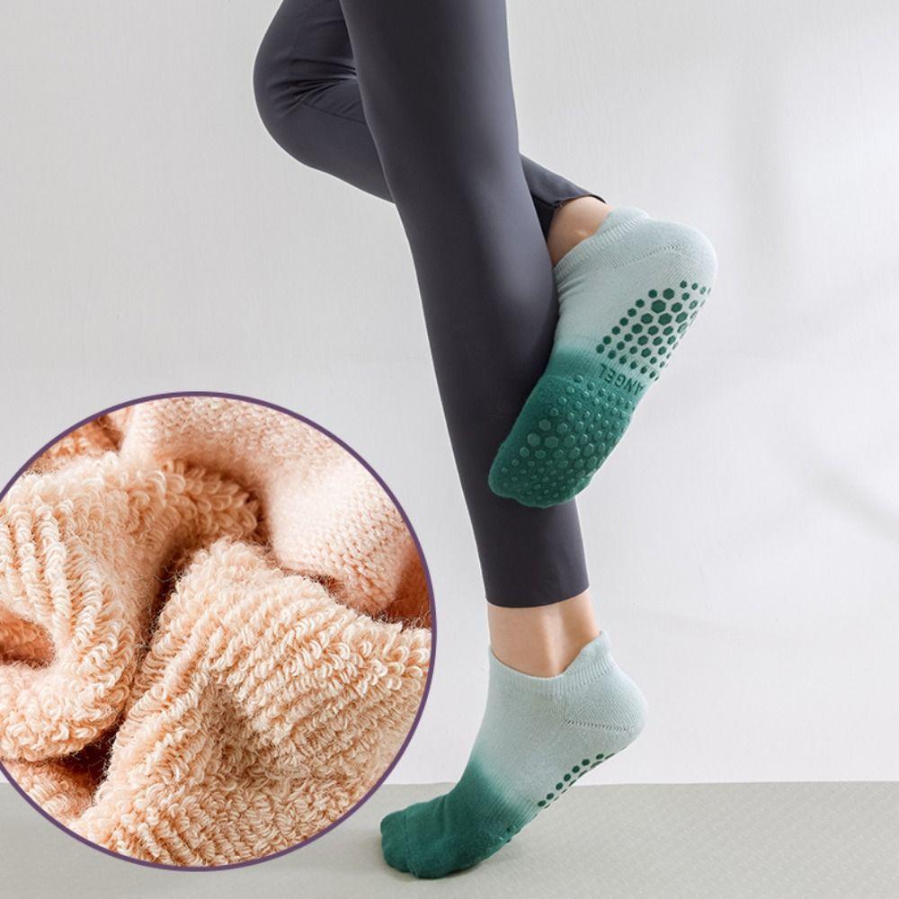 Silicone Yoga Socks Gradient Color Pilates Sock Fashion Floor Socks