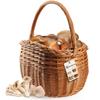 KADAX Wicker Basket Basket for Mushrooms Shopping Picnic Fruits Wicker Large Eco