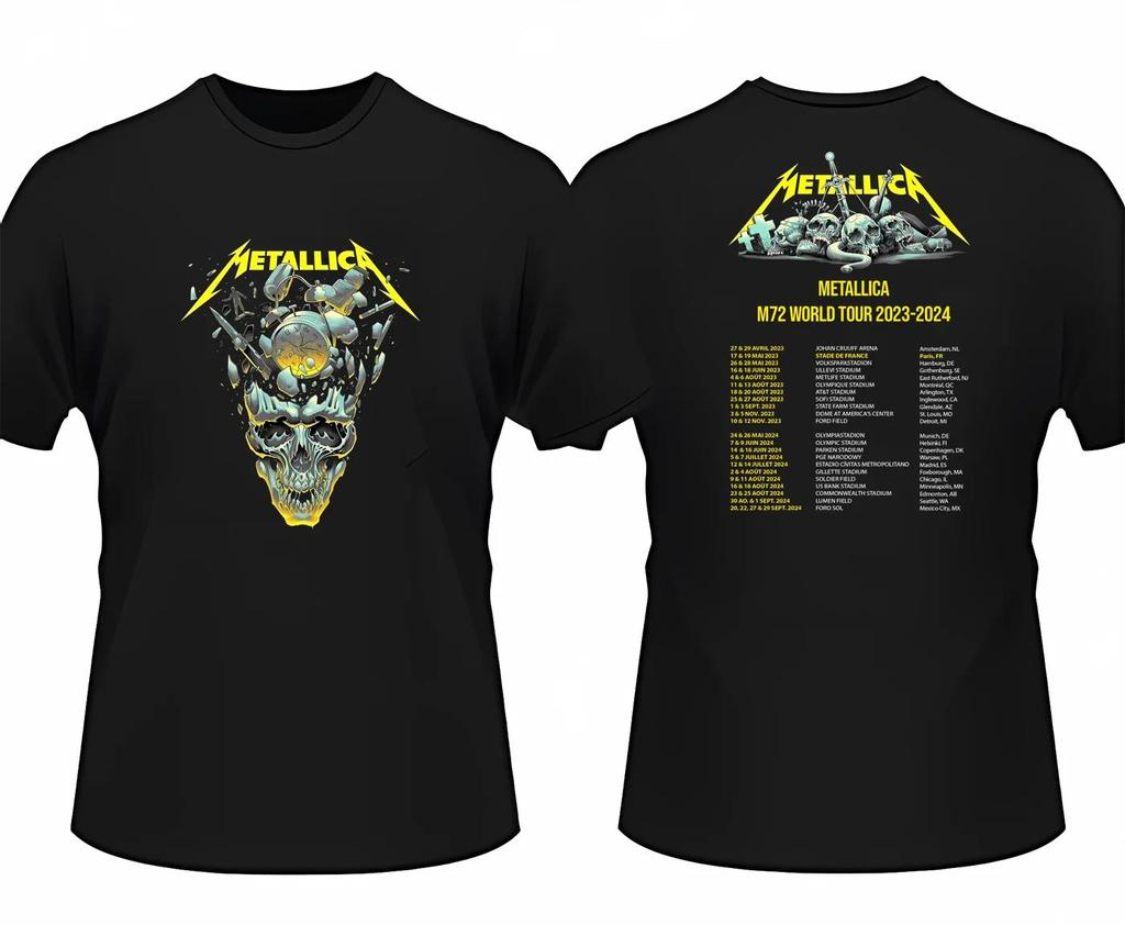 Унисекс, металлик Ретро Metal Ready Hell Tour Черная футболка с рисунком WoUnisex Топы Футболка с черепом Harajuku Повседневная рубашка унисекс