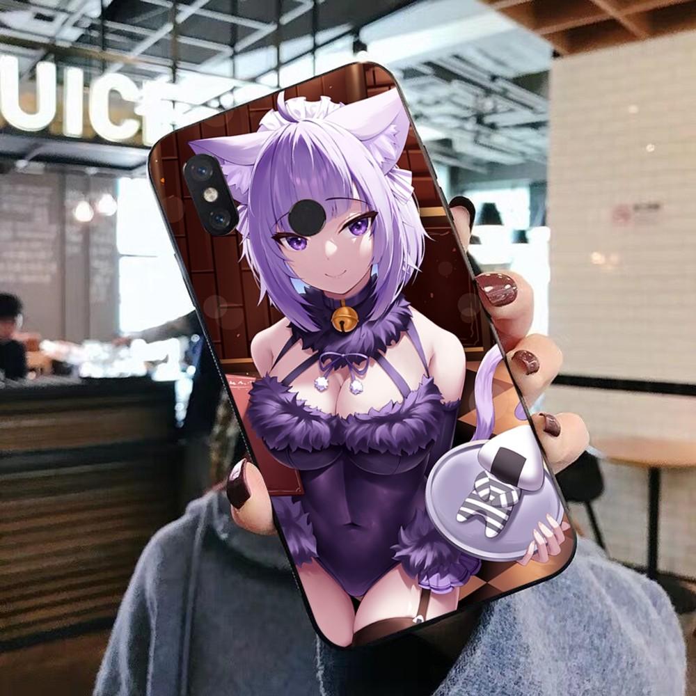 Чехол для телефона Kawaii Nekomata Okayu для Xiaomi Mi 5X 8 9 10 11 12 lite pro 10T PocoX3pro PocoM3 Note 10 pro lite