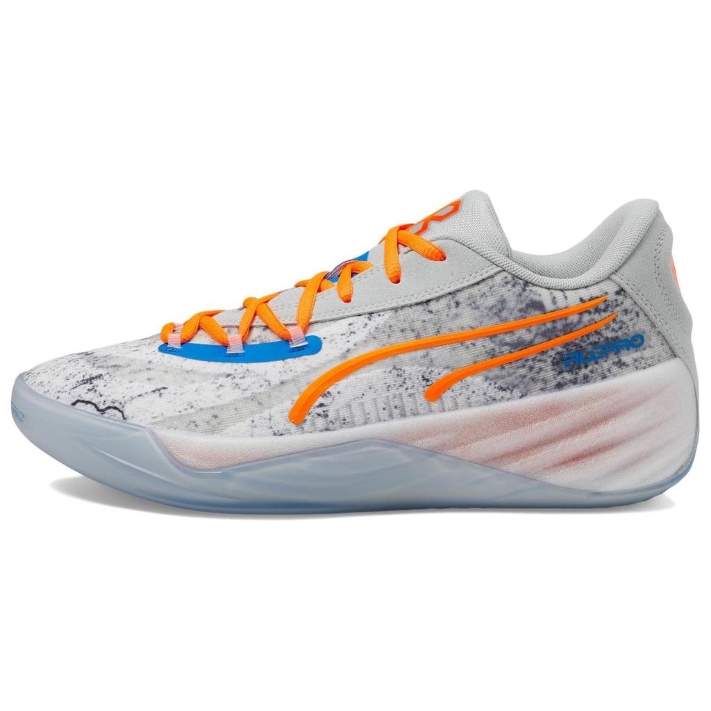 Puma Мужские кроссовки RJ Barrett x All-Pro Nitro Knicks Серый Холодный-Светло-Серый Ультра-Оранжевый 379914-01
