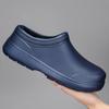 Men Work Chef Shoes Large Size Non-Slip Casual Loafers Waterproof and Oilproof Flat Shoes Restaurant Shoes Outdoor Rain Boots