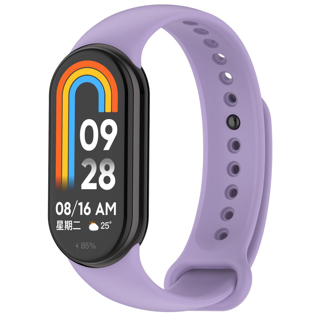 Официальный силиконовый ремешок для Xiaomi Mi Band 10 9 8 Sport Металлический браслет с кнопкой Наручный ремешок для Miband 9 8 Сменные аксессуары Ремешок