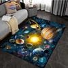 Cartoon Space Rug  Universe Ufo and Many Planets In Galaxy  Carpet Solar System  Living Room Bedroom Fashion Decoration