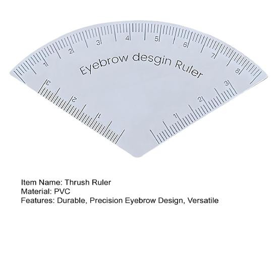 Reusable Eyebrow Shaping Ruler Adjustable Makeup Drawing Guide Eyebrow Design Ruler Portable Makeup Tool for Beginners Pros