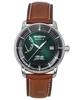 Atlantic кожаный ремешок темно-зеленый циферблат автоматические 84624 мужские часы