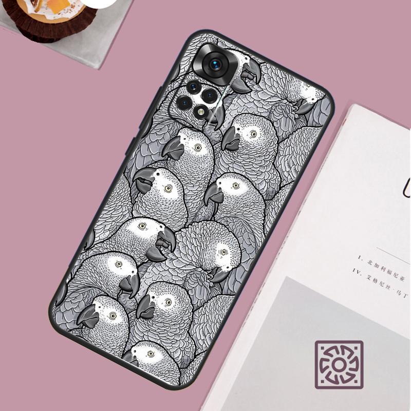 Чехол с разноцветными попугаями для Xiaomi Redmi Note 14 13 12 11 10 15 Pro Plus Redmi 15 13 13C 10C 12C 14C 15C