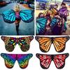 Wings Fairy Ladies Nymph Pixie Costume Accessory Colorful Soft Fabric Butterfly Wraps Pashmina KTY
