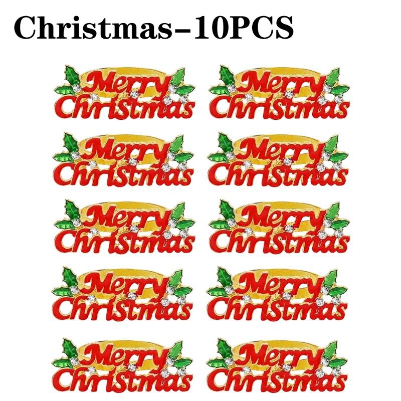 Рождественский декор стола в ресторане Прочные металлические праздничные аксессуары с дизайном Merry Christmas для домашнего рождественского украшения