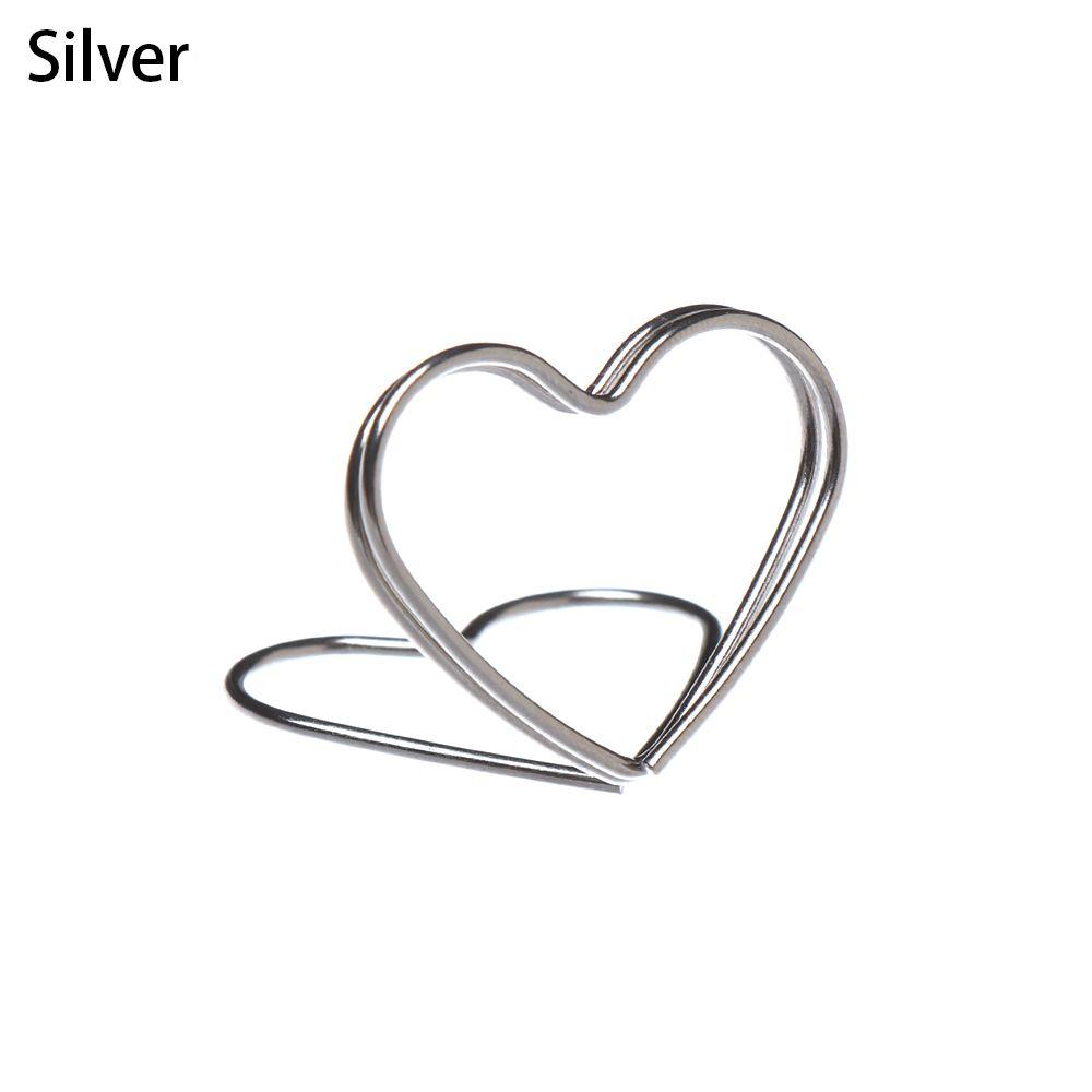 Ring Shape Paper Clamp Wedding Supplies Clamps Stand Table Numbers Holder Photos Clips Place Card