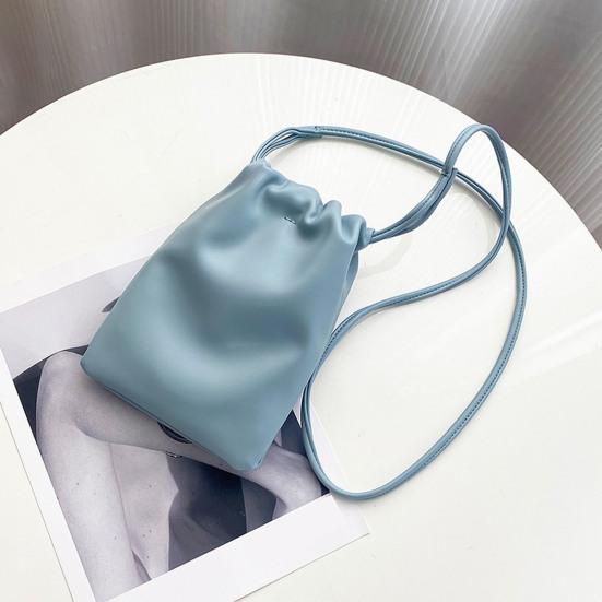 Women's Mobile Phone Bag Faux Leather Crossbody Phone Bag Solid Color Portable