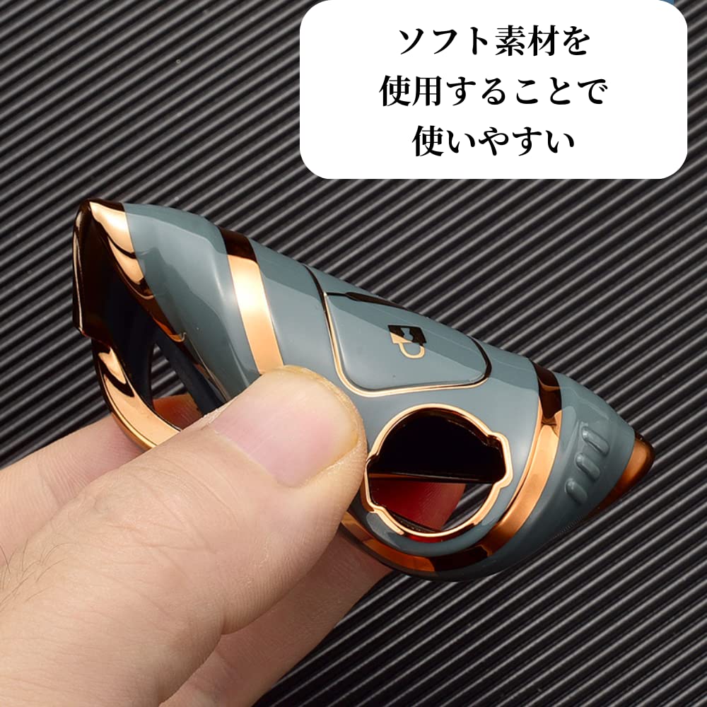 Mellbo Smart Key Case, Key Case, Compatible with Smart Keys, Nissan, Serena, Elgrand, Notebook, X-Trail, Black