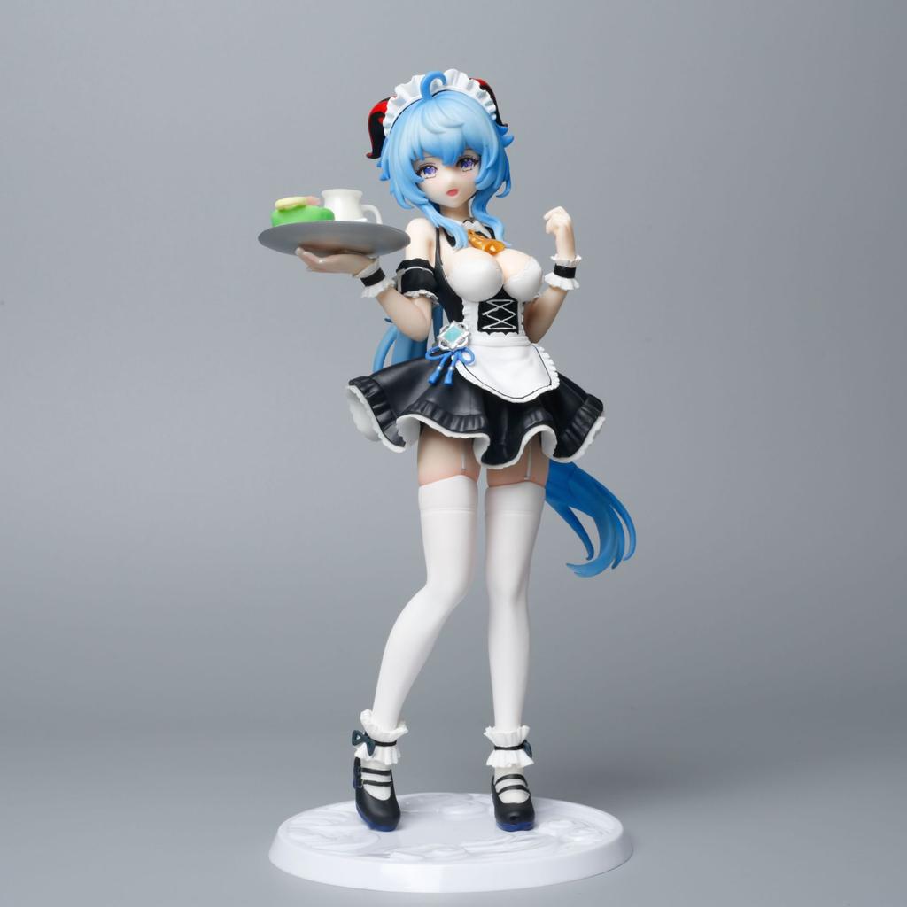 Kawaii Anime Genshin Impact Ganyu Maid Ver PVC Action Figure Game Statue Collection Model Kids Toys Doll Gifts