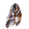 Scarf Women's Winter 2025 New Plaid Printing Tassel Imitation Cashmere Scarf Fashion Warm Shawl Scarf