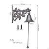 Dinner Bell Hand Vintage Style Home Wall Mounted Hanging Cast Iron Door Yard Entrance