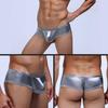 Men Solid Color Low Rise Sexy U Convex Bulge Pouch T-Back Thong Briefs