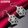 925 Sterling Silver Star Geometric Drop Earring Jewelry