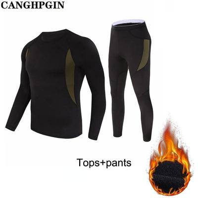 Новое зимнее термобелье, комплекты мужского нижнего белья, компрессионный флис, быстросохнущая мужская одежда