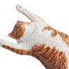Миниатюрная фигурка котенка из ПВХ, имитация кошки, статуэтка, скульптура, развивающая игрушка-животное, украшение для рабочего стола, подарок для любителей кошек.
