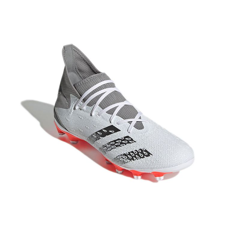 Adidas Predator Freak .3 Round Toe Lace-Up HG/AG Comfortable MG (Rubber Short Studs) Slip-Resistant Durable Soccer Shoes Men Soccer Shoes FY6301