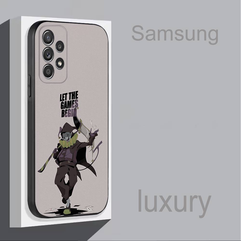 Чехол для телефона Jevil D-Deltarune для Samsung S 25,24,23,22,30,21,10,9,Ultra,Plus,Lite,FE,4,5G Черный Мягкий Чехол