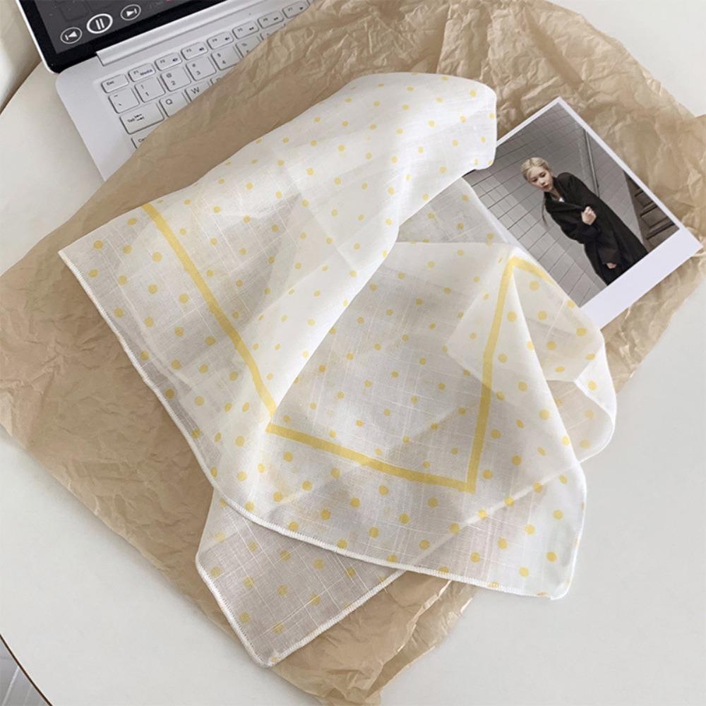 Шелковый летний треугольный платок в пасторальном стиле женская повязка для волос винтажный свежий цветочный ободок для путешествий