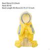 Dog Raincoat Rain Jacket Cartoon Dinosaur with Leash Hole Outdoor Pet Clothes Poncho