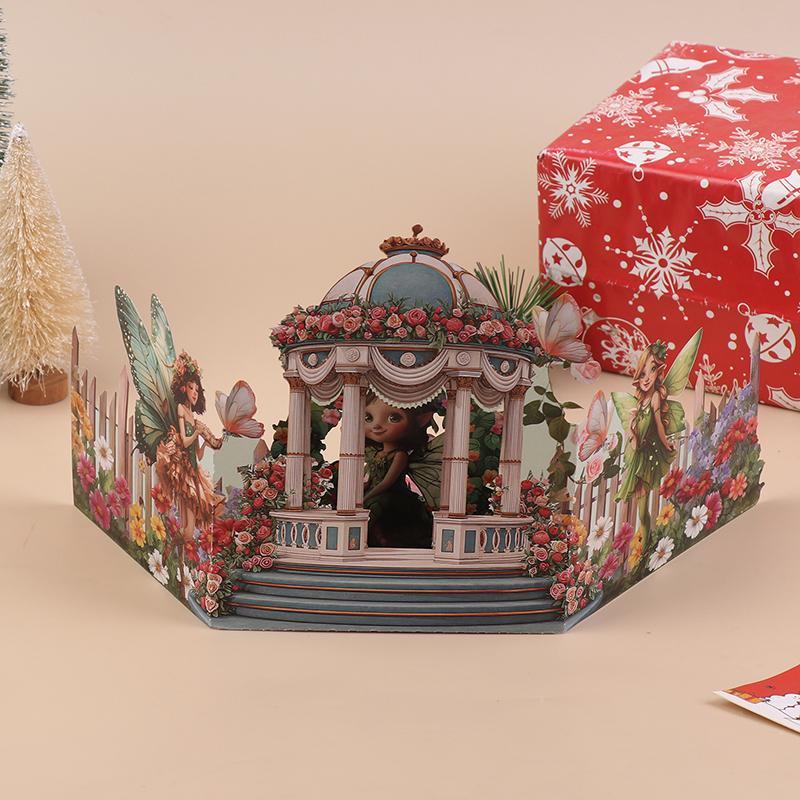 3D Flower Fairy Greeting Card With Beautiful Envelope Fairy And Floral Design For Valentine'S Day, Love And Blessings - Perfect