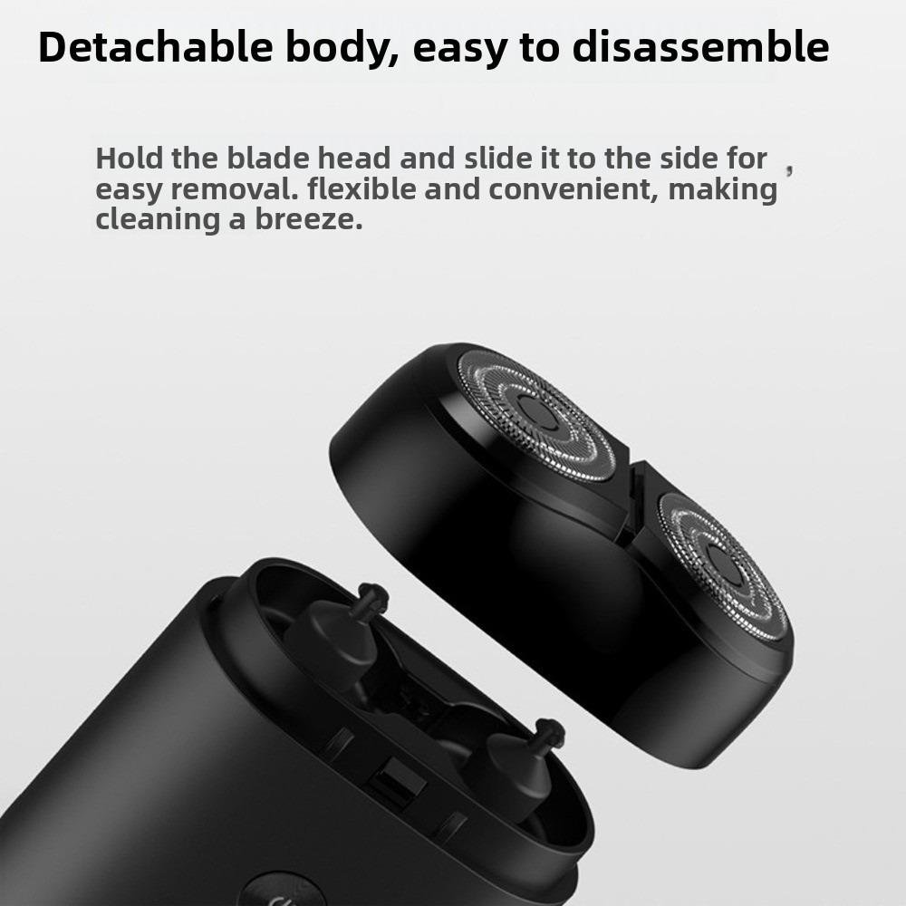Xiaomi Электробритва Mijia S100, водонепроницаемость IPX7, двойные плавающие головки, зарядка Type-C, портативная мужская бритва