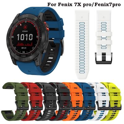 22 26 мм силиконовый ремешок для часов для Garmin Fenix 7X 7 6X 6 Pro Fenix 5X 5 ремешок браслет на запястье для Coros VERTIX 2 быстросъемный браслет