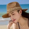 Lafite Seaside Beach Hat Sunshade Big Brim Straw Hat Women Breathable Travel Summer Sun Protection Hat Women