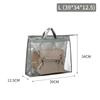 Handbag Dust Bags Clear Purse Storage Organizer For Closet Zipper Hanging Storage Bag For Handbags With Zipper and Handle