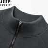 Мужская толстовка JEEP SPIRIT с молнией до середины и воротником-стойкой
