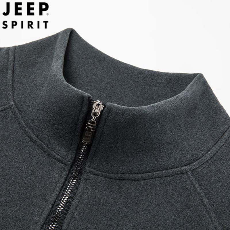 Мужская толстовка JEEP SPIRIT с молнией до середины и воротником-стойкой