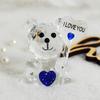 Clear Bear Figurine Valentine's Day Gift I Love You Faux Crystal Bear
