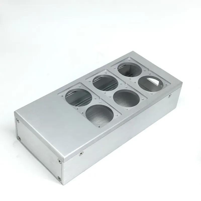 Полностью алюминиевый HiFi US Power Case DIY Box HIFI EU Power Case Шасси с европейской стандартной розеткой