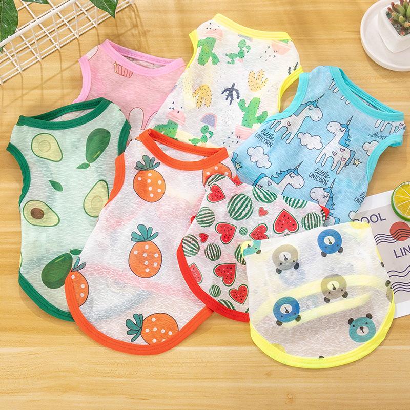 Летний жилет для питомцев: Легкая солнцезащитная рубашка для маленьких собак и кошек, идеально подходит для весны и лета.