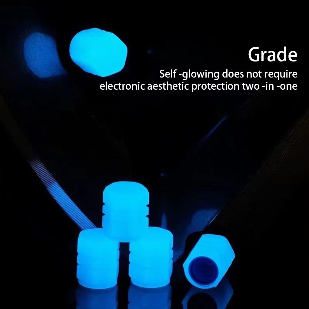 4 шт. Колпачки на автомобильные шины Универсальные Светящиеся Пластиковые Декоративные Крышки Разноцветные Светящиеся Защитники Колес Аксессуары для Велосипеда