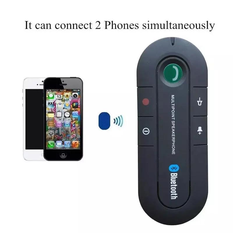 USB Bluetooth Hands Free автомобильный комплект Зарядное устройство для телефона MP3-плеер Крепление на козырек Динамик Беспроводной Bluetooth Без посторонней помощи