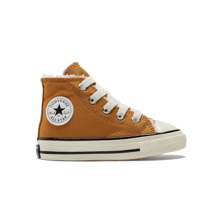 Converse Кеды Chuck Taylor All Star 1970-х годов с высоким верхом из парусины, детские кеды, коричневые, белые, 772509C