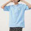 New MLB Drop Shoulder Sleeve T Shirt Unisex Light Blue 3ATSE1223-07BLL